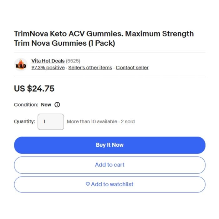 TrimNova Keto + ACV Gummies - Image 2