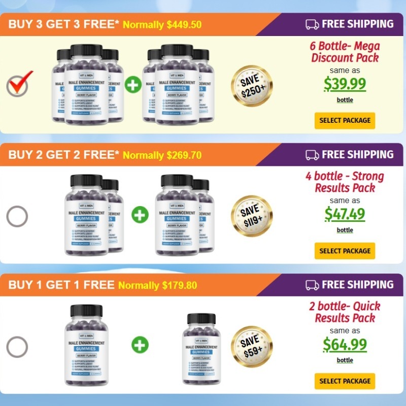 Vitxmen Male Enhancement Gummies