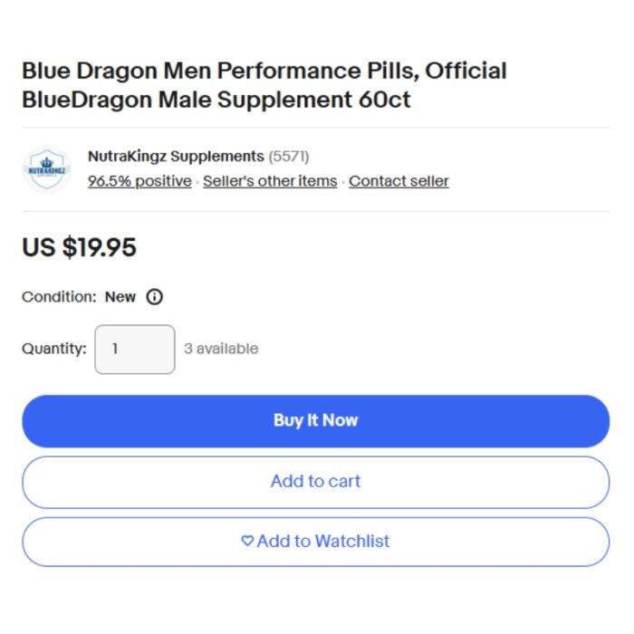 Blue Dragon Male Enhancement - Image 2